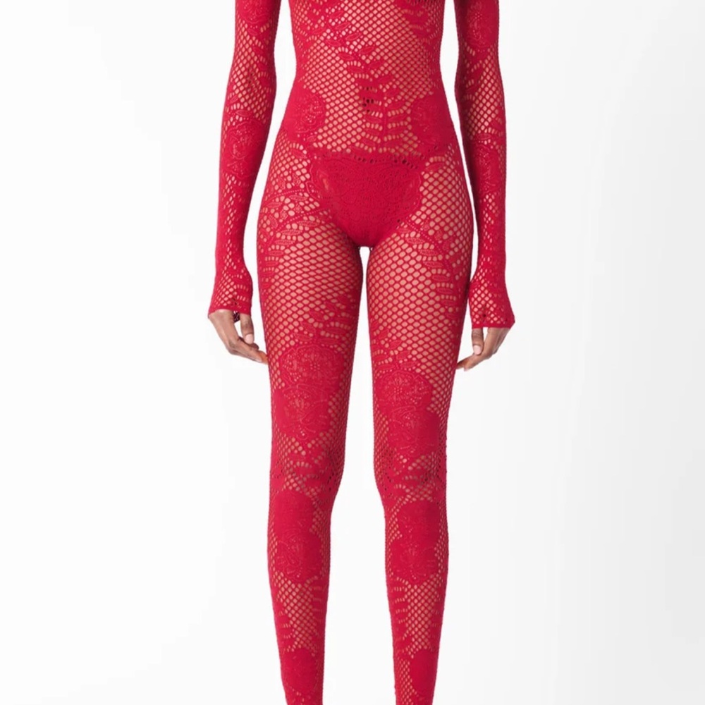 Poster Girl Red Lace Bodysuit